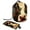 Multicolor 2, variant on PhooArto Drawstring Cosmetic Bag, Barrel Shaped Portable Travel Makeup Bags, Rustic Highland Cow with Wreath Large Capacity Waterproof Multifunctional Bucket Toiletry Bag