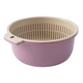 thumbnail image 1 of Haofy Colander Bowl Set Double Layer Plastic Vegetable Fruit Washing Basket Multifunctional Kitchen Bowl Strainer, 1 of 7