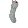 thumbnail image 2 of Christmas Stockings Bulk, Large 18 Inch Burgundy, Ivory, Green, White,Purple,Gray and Blue,Cable Knit Stocking for Xmas Holiday Decoration, 2 of 7