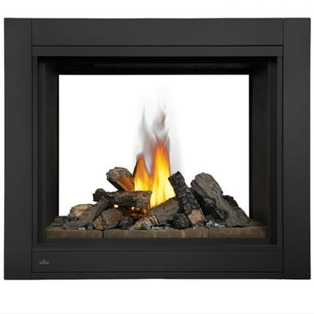 See Thru Clean Face Fireplace with Glass Natural Gas