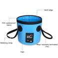 thumbnail image 3 of Mochila plegable 12L / 20L Cubo de agua a prueba de agua Cubo de pesca exterior Contenedor de agua p Tomshoo Mochila plegable, 3 of 7