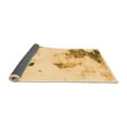 thumbnail image 2 of Ahgly Company Indoor Square Abstract Orange Modern Area Rugs, 3' Square, 2 of 4