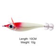 thumbnail image 3 of Carnada Señuelo de Pesca Likrtyny de Camarón Luminoso Anzuelo de Calamar Cebo de Sepia Rojo y Blanco, 3 of 7