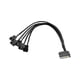 thumbnail image 1 of PC Fan Splitter Cable de alimentación SATA a 4Pin Cooler Ventilador Extensión Cable de alimentación JShteea  Nuevo, 1 of 6