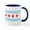 White/Navy Inside, variant on CafePress - Chicago Flag Mug - 11 oz Ceramic Mug - Novelty Coffee Tea Cup