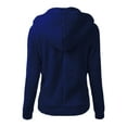 thumbnail image 4 of BODOAO Hoodies for Women 2025 Lightweight Comfy Warm Fall Transitional Cute Thin Coat Pullover Sweatshirts Casual Comfy Tops Trendy Fall Outfits Winter Clothes 2025 Navy Xl, 4 of 5
