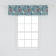thumbnail image 2 of Ambesonne Fashion Valance Pack of 2, Men Women Clothes Drying, 54"X12", Blue Grey and Multicolor, 2 of 4