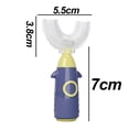 thumbnail image 2 of Kids U Shaped Toothbrush, Soft Silicone Brush Head with Handle, 2 of 5