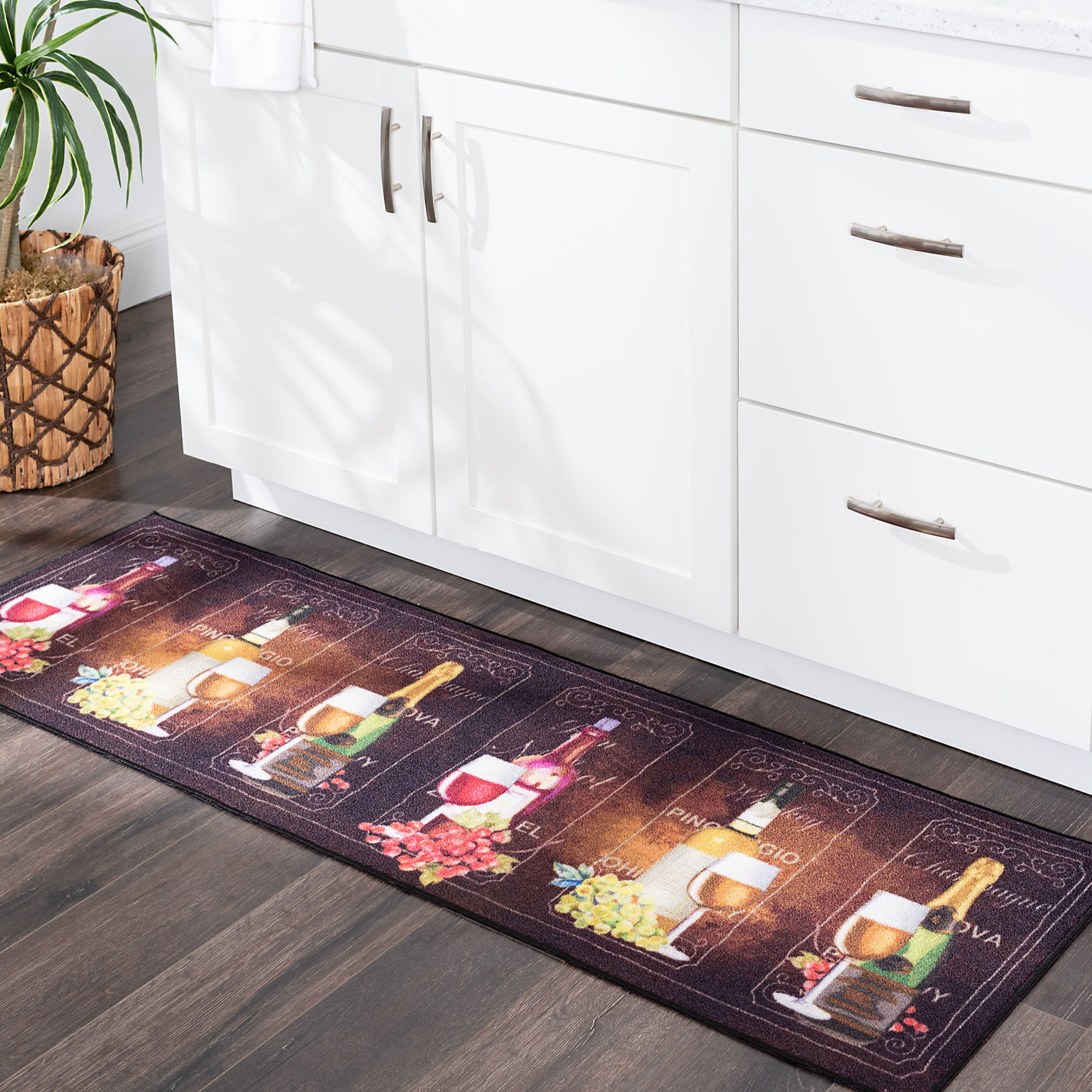 20x60 Modern Brown Runner Rugs for Hallway | Indoor Entry, Entryway, Walkway or Kitchen Rug 1'8'' x 5'