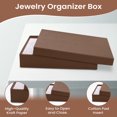 thumbnail image 6 of Novel Box 10 Pack Chocolate Cardboard Cotton Filled Jewelry Gift Boxes 5.5x3.5x1 Inches with Lids, 6 of 7