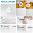 thumbnail image 3 of No Hook Shower Curtain with Built-in Rings - Halloween Haunted Pumpkin Grimace Washable Waterproof Fabric Bathroom Curtains for Hotel,Rentals, Stall 36 X 72 Inch , Orange Black, 3 of 9