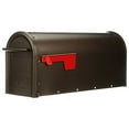 thumbnail image 2 of Gibraltar Mailboxes Franklin Medium, Steel, Post Mount Mailbox, Bronze w/Brass Finish, FM11BZ01, 2 of 5