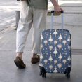 thumbnail image 3 of Dark Blue Ballerina Flower Pattern Luggage Cover Fashion Suitcase Cover Baggage Covers Fit 25-28 Inch Luggage (Go Travel), 3 of 5