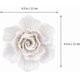 thumbnail image 2 of Ceramic Flower Ceramic red Rose Petals Flower Wall Hanging 3D Rose Ornament Wall Background Mural Hanging Decoration- Size Floral Wall Decor s Silk Ro, 2 of 4