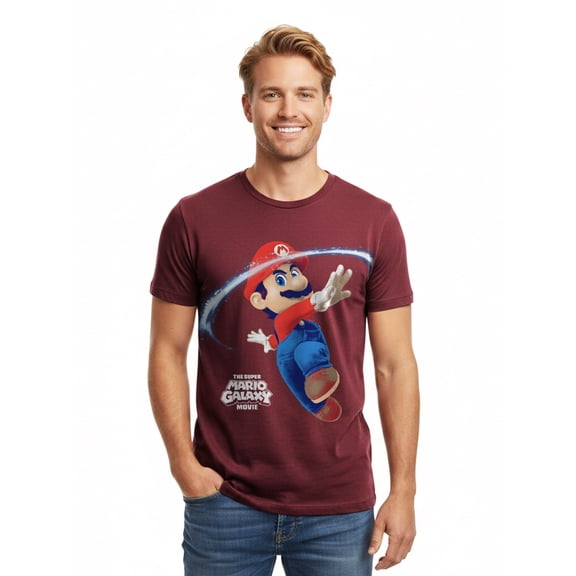 Super Mario Galaxy, Men's & Big Men's Graphic Tee, Sizes S-3XL