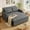 53.2''Sofa Bed - Dark Gray, variant on 71.7"L Sofa Bed, Lofka 3-in-1 Convertible Sofa Bed with Storage, 5-Level Adjustable Back - Sleeper Couches for Living Room, Dark Grey