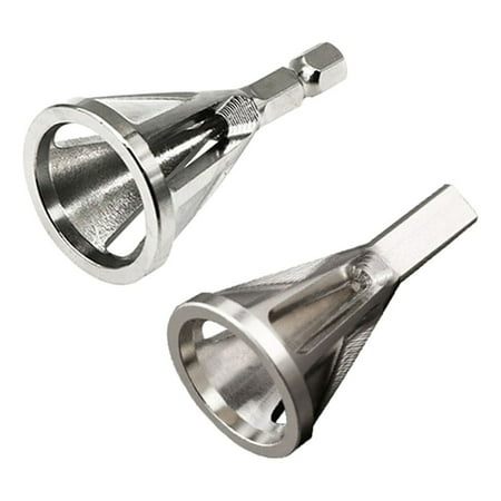 

2pcs Deburring External Chamfer Tool Stainless Steel Remove Burr Drill Bit Tools