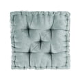 thumbnail image 2 of 20x20 Inch Tufted Chenille Floor Cushion Pillow, Scalloped Edge Textured Polyester Square Throw Pillow with Hypoallergenic Polyester Filling, Vacuum Compressed Pack for Sofa Bedroom Home Decor, 2 of 9