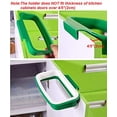 thumbnail image 3 of Emlimny Lunies Over The Cabinet Trash Bag Holder, 8.6" x 4.9" Plastic Grocery Bag Dispenser & Under Sink Trash Can for Kitchen, Bathroom, RV, Dorm, Office, 3 of 7