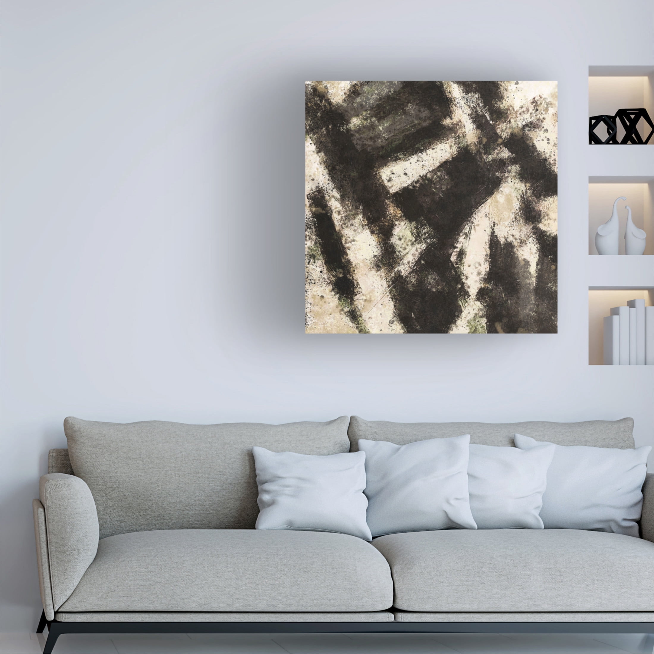 Canvas Wall Art - Marta Wiley 'Abstract 2' Wall Art for Living Room, Bedroom, or Office Décor by Trademark Fine Art - 14 x 14 Inches