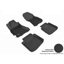 3D MAXpider 2015-2019 Fits Subaru Legacy Outback Kagu 1st Row 2nd Row Black Carbon Fiber Embossed Pattern Floor Mat L1SB01301509