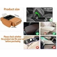 thumbnail image 4 of 5-in-1 Car Armrest Storage Box, PU Leather Console Organizer with Cup & Phone Holder, Tissue Slot & Side Pockets for Most Sedans, 4 of 9