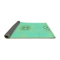 thumbnail image 2 of Ahgly Company Indoor Rectangle Abstract Turquoise Blue Modern Area Rugs, 3' x 5', 2 of 4