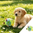 thumbnail image 1 of Dog Soccer Ball Toy Large Inflatable Tug Training Ball With Handle Tear Resistant Outdoor Fetch Interactive Exercise Toy for Medium Large Dogs Park Garden Beach Training Energy Release Play, 1 of 6