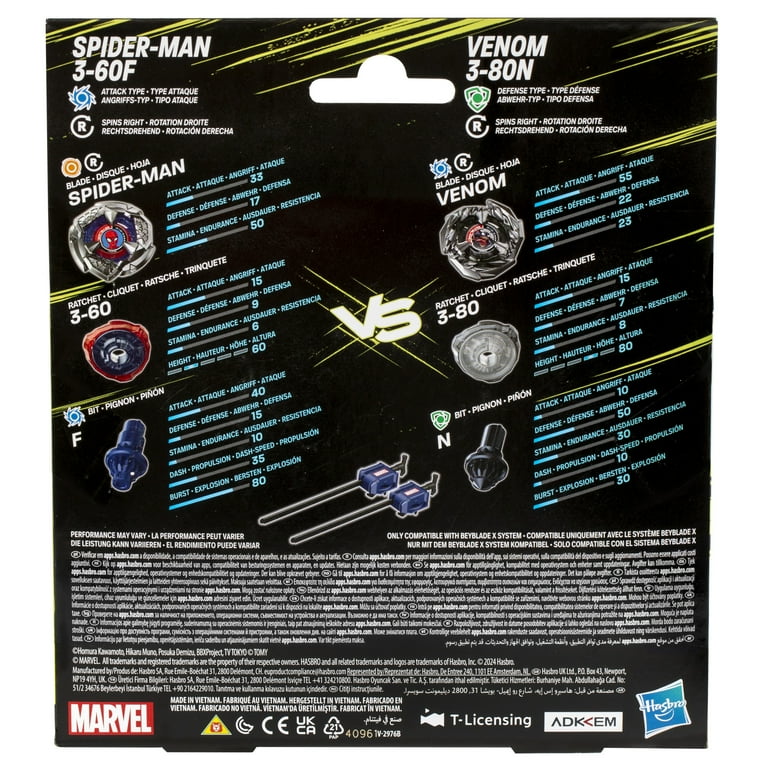 Marvel】 ベイブレード X マーベルコラボ スパイダーマン 3-60F