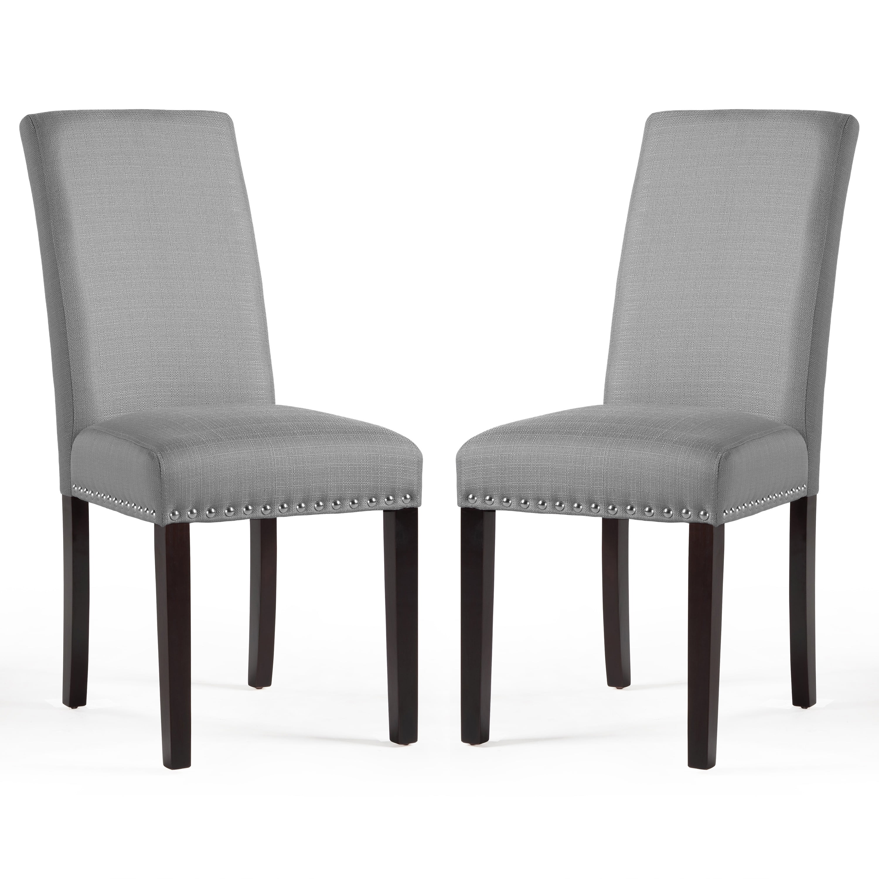 Dhi Nice Nail Head Upholstered Dining Chair 2 Pack Multiple Dhi Nice Nail Head Upholstered Dining