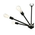 thumbnail image 3 of Livex Lighting 45837-04 Prague 7 Light 29" Wide Abstract Chandelier - Black, 3 of 5