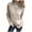 Khaki, variant on Hueook Sweaters for Women Trendy Striped Sweater Women Women's Casual with Solid Color Hollow Out Round Neck Knitted Sweater Khaki 3X