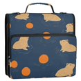 thumbnail image 5 of FORMRS Zipper Binder with Shoulder Strap 2-inch Ring 500 Sheet Capacity File Bag, Blue Capybaras, 5 of 5