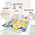 thumbnail image 6 of Blue and Yellow Floral Large Dish Drying Mats, Reversible Dish Drying Pads for Kitchen Counter Foldable and Stored in a Drawer,18"x24" Extra Large Draining Mat Protect for Kitchen,Bar Counter, 6 of 7