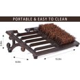 JIAOBAI Cast Iron Boot Brush Scraper Outdoor, Vintage Rustic Boot