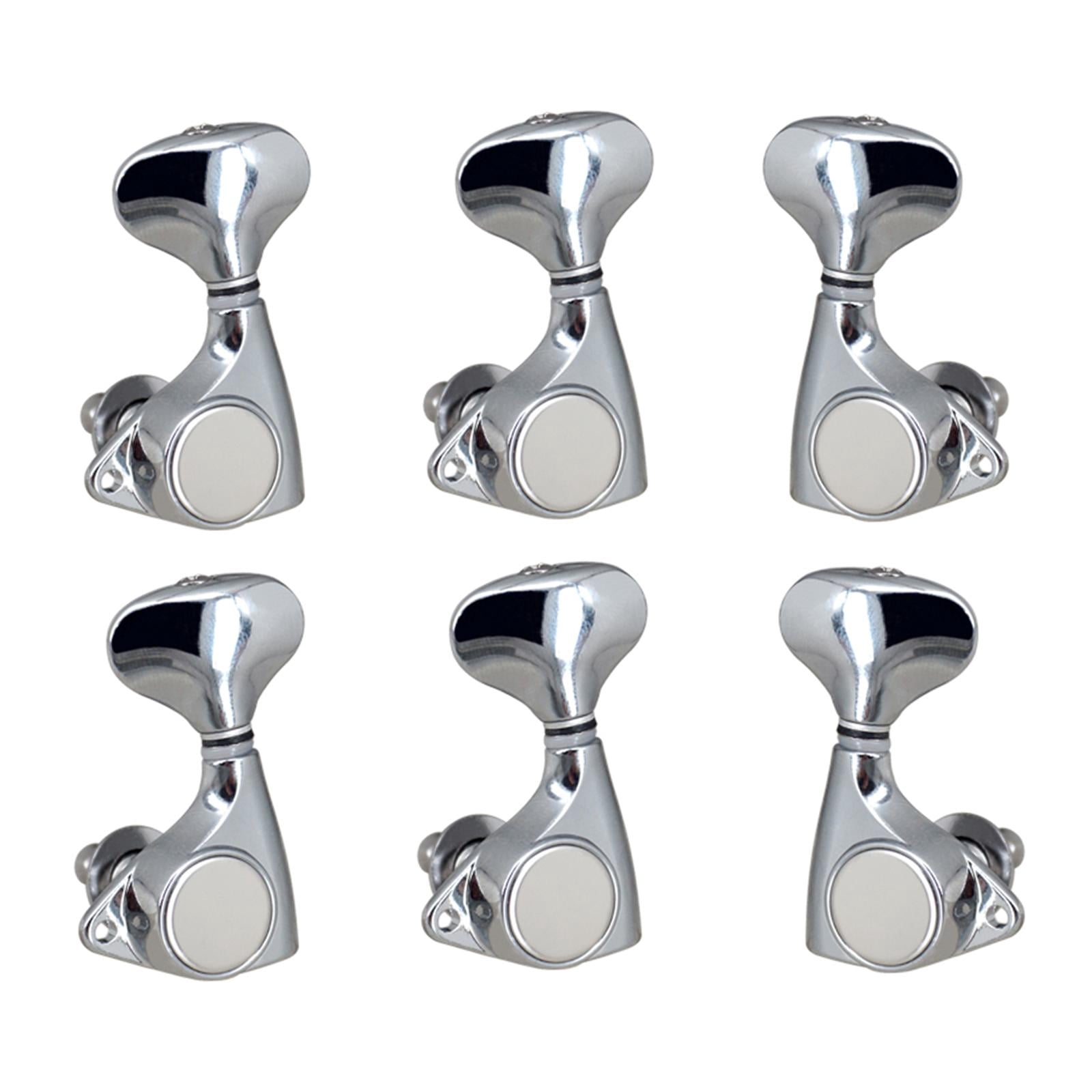 JWQFBC 6 Pieces Guitar String Tuning Pegs 2L and 4R 1:18 Retro Design Parts Lightweight