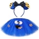 thumbnail image 2 of Conjunto de falda tutú de monstruo de galletas para niñas, falda de tul azul esponjosa para niñas, falda de fiesta de cumpleaños para niñas, disfraz de Halloween para niñas, 2 of 5