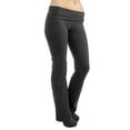 thumbnail image 2 of Vivian's Fashions Yoga Pants - Full Length, Misses Size (Charcoal, M), 2 of 3