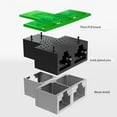 thumbnail image 4 of Cable Adapter, Plug And Play ABS Resin Shell 5PCS  Splitter RJ45 Interface  For Electronic Equipment, 4 of 8