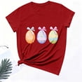 thumbnail image 6 of YueHuiYing Easter Shirts for Women Rabbit Bunny Eggs T Shirt Happy Easter Day Graphic Short Sleeve Tee Tops, 6 of 6