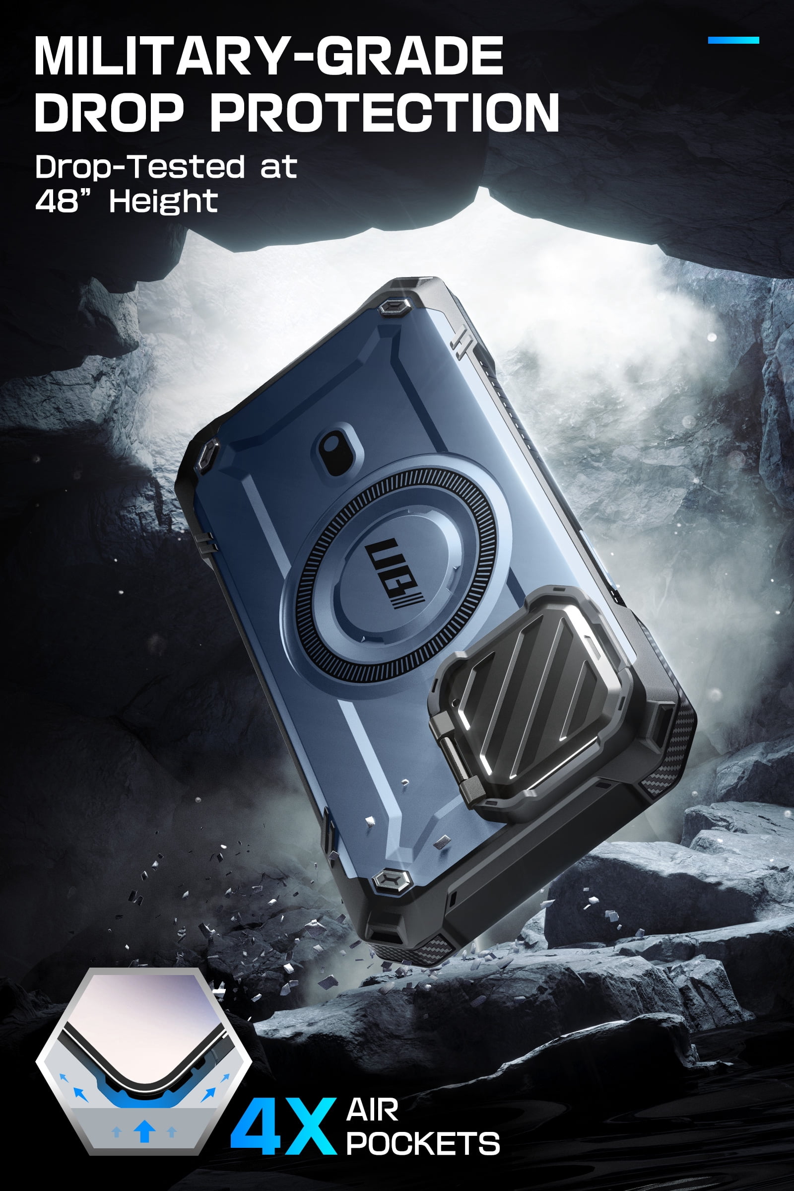 SUPCASE UB Mag XT for iPhone 14 Pro Max/iPhone 13 Pro Max Case with Camera Cover, [Compatible with MagSafe] Full Body Rugged Case with Built-in Kickstand & Belt-Clip (Tilt)