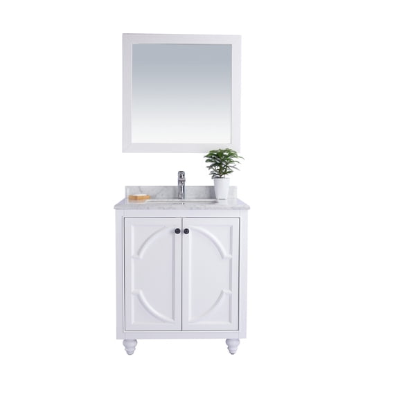 Odyssey - 30 - White Cabinet White Carrera Counter