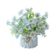 thumbnail image 2 of Planta artificial de crisantemo en maceta – Ramo de seda para decoración de sala de estar, mesa de comedor y mesa de centro, adorno floral artificial con jarrón, 2 of 6