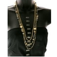 thumbnail image 2 of Mi Amore Long, Layered, Gold-Tone Necklace With Assorted Color Faceted Accents TMN702, 2 of 3