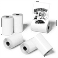 thumbnail image 1 of 6 Roll Mini Pocket Printer Sticker Paper, 30 X 57mm Self-Adhesive Thermal Paper for Pocket Printer,Black on White, 1 of 7