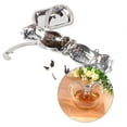 thumbnail image 1 of Singe en acier inoxydable boule de thé Infuseur Filtre Filtre goutte à goutte pour feuille de café à base de feuilles de feuille, pour cuisine, salon, bureau, maison de thé,, 1 of 7