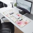 thumbnail image 2 of Red Rose Flowers&nbsp;desk Mouse Padwaterproofnon Slip&nbsp;for Office Home Work GamingmousepadsRubber Base Mousepad with Stitched Edges 31.5x11.8inches, 2 of 7
