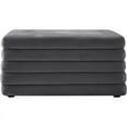 thumbnail image 5 of Meridian Furniture Lorenzo Grey Velvet Ottoman, 5 of 9