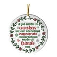 thumbnail image 2 of MORESEC XUld Home Personalized Circular Friendship Christmas Tree Decorations Acrylic Ornament for Hanging Gift Holiday Party Room Decor, 2 of 7