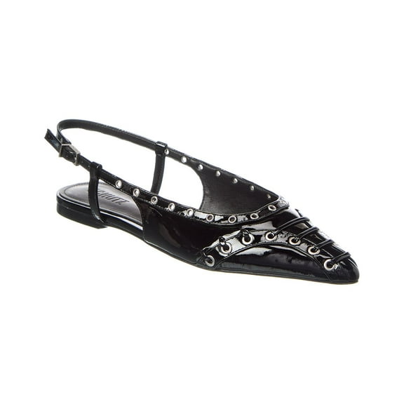 SCHUTZ Ruth Flat Patent Flat, 6, Black